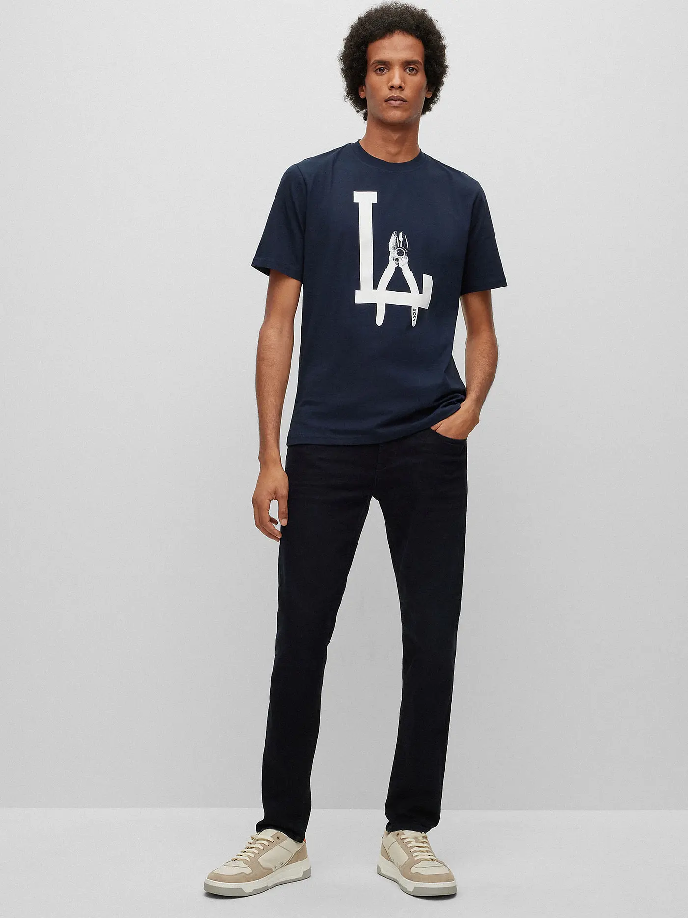 BOSS | T-Shirt TEEMECCANO | blau